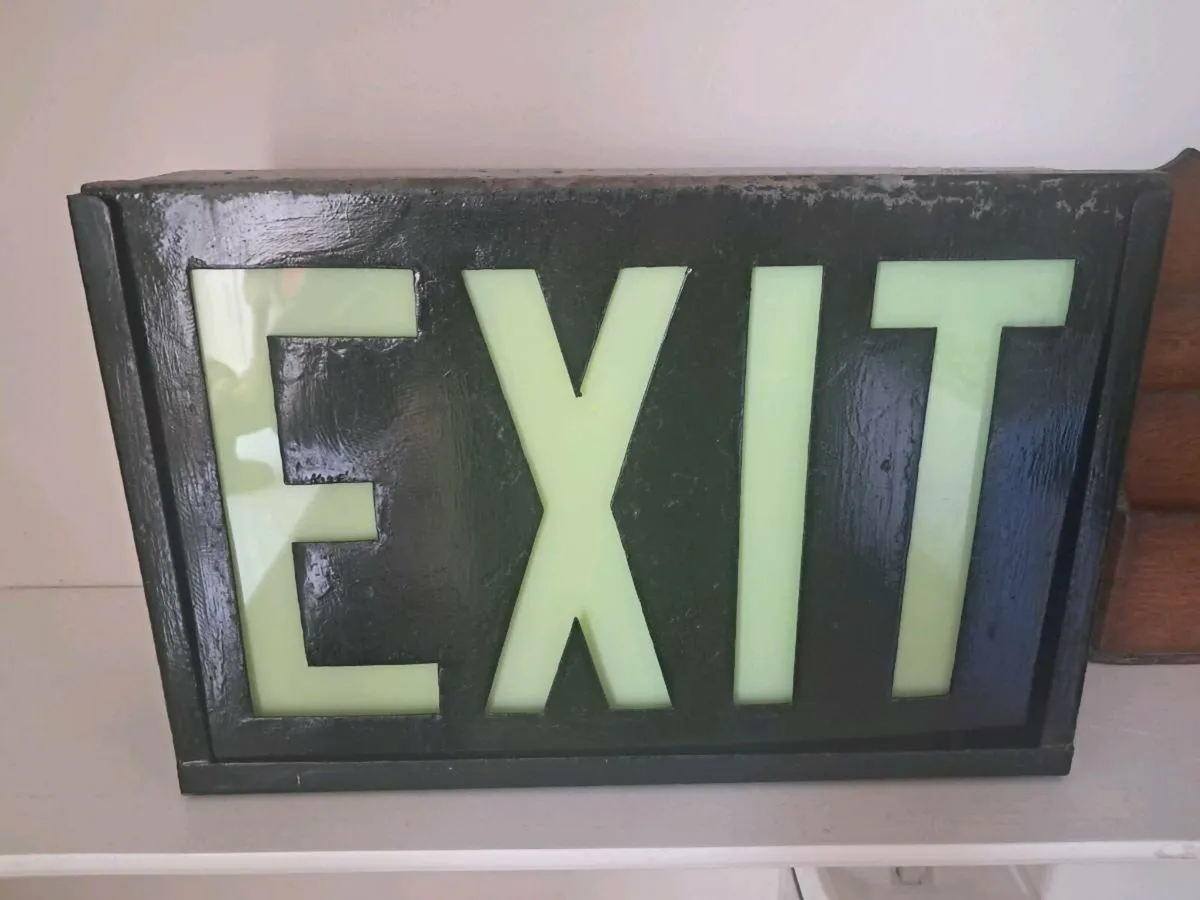 Exit Neon Sign fully functional 30cm x 10cm - Image 2