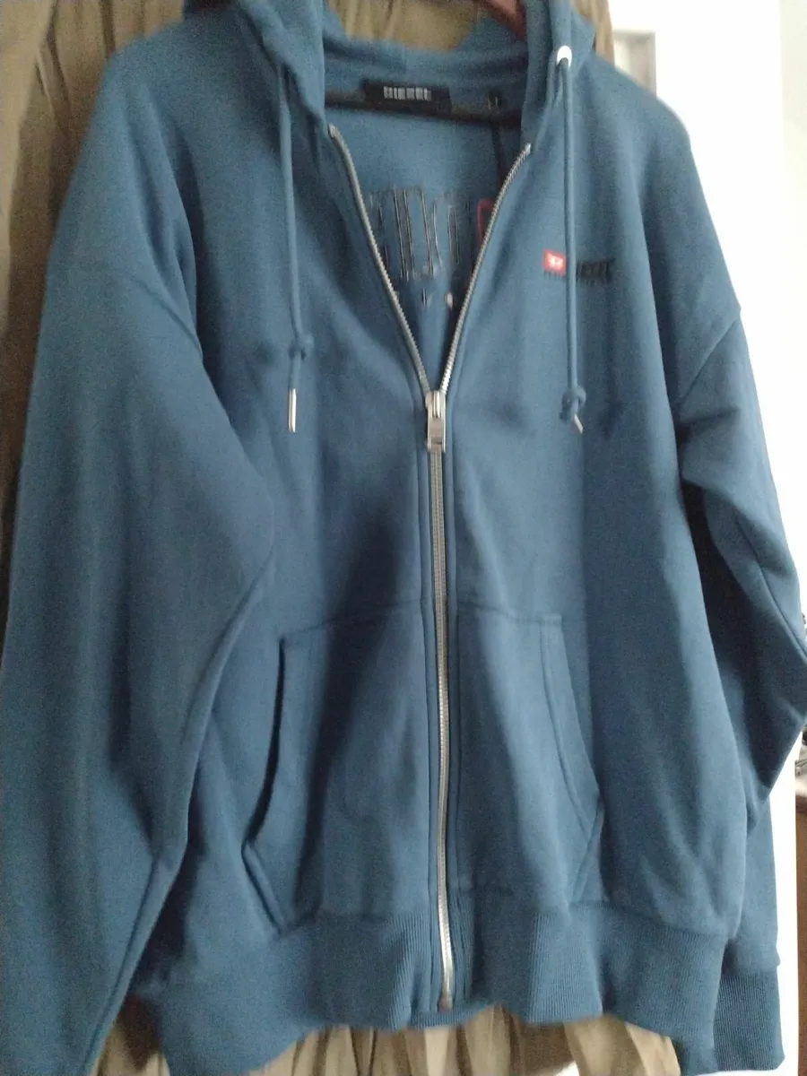 New Diesel hoodie denim division Mens L - Image 1