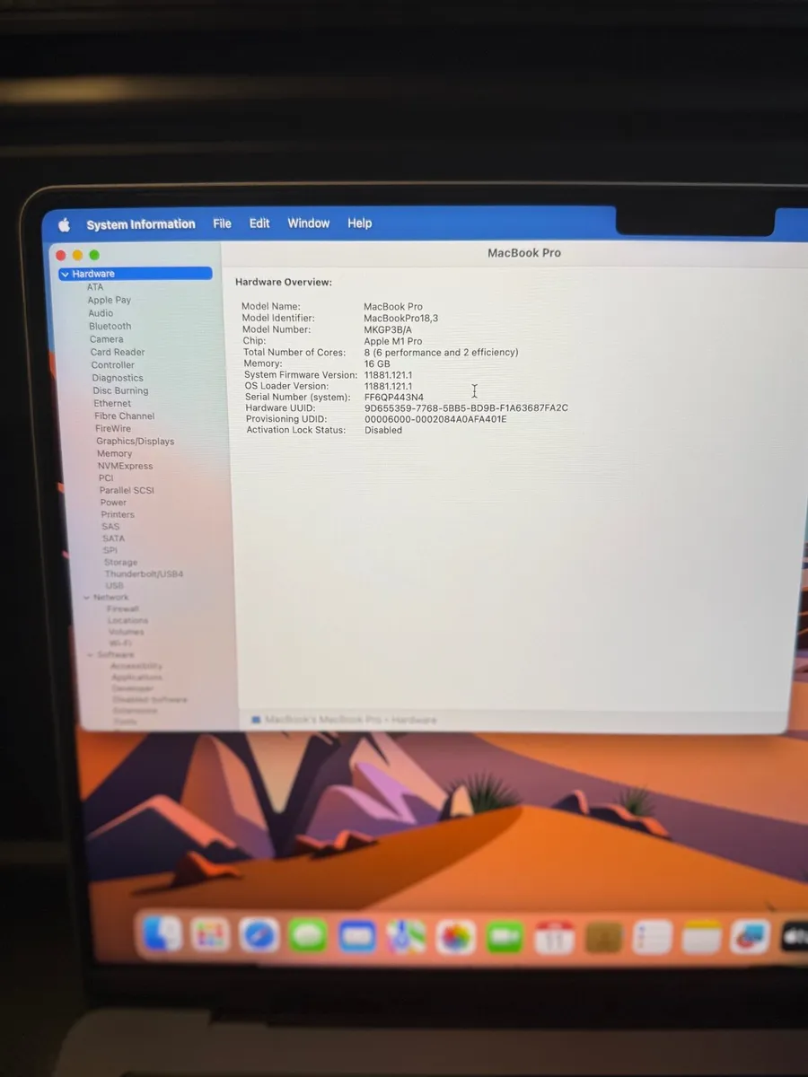 MacBook Pro 14 2022 M1 Pro 16GB/512SSd/535c - Image 2