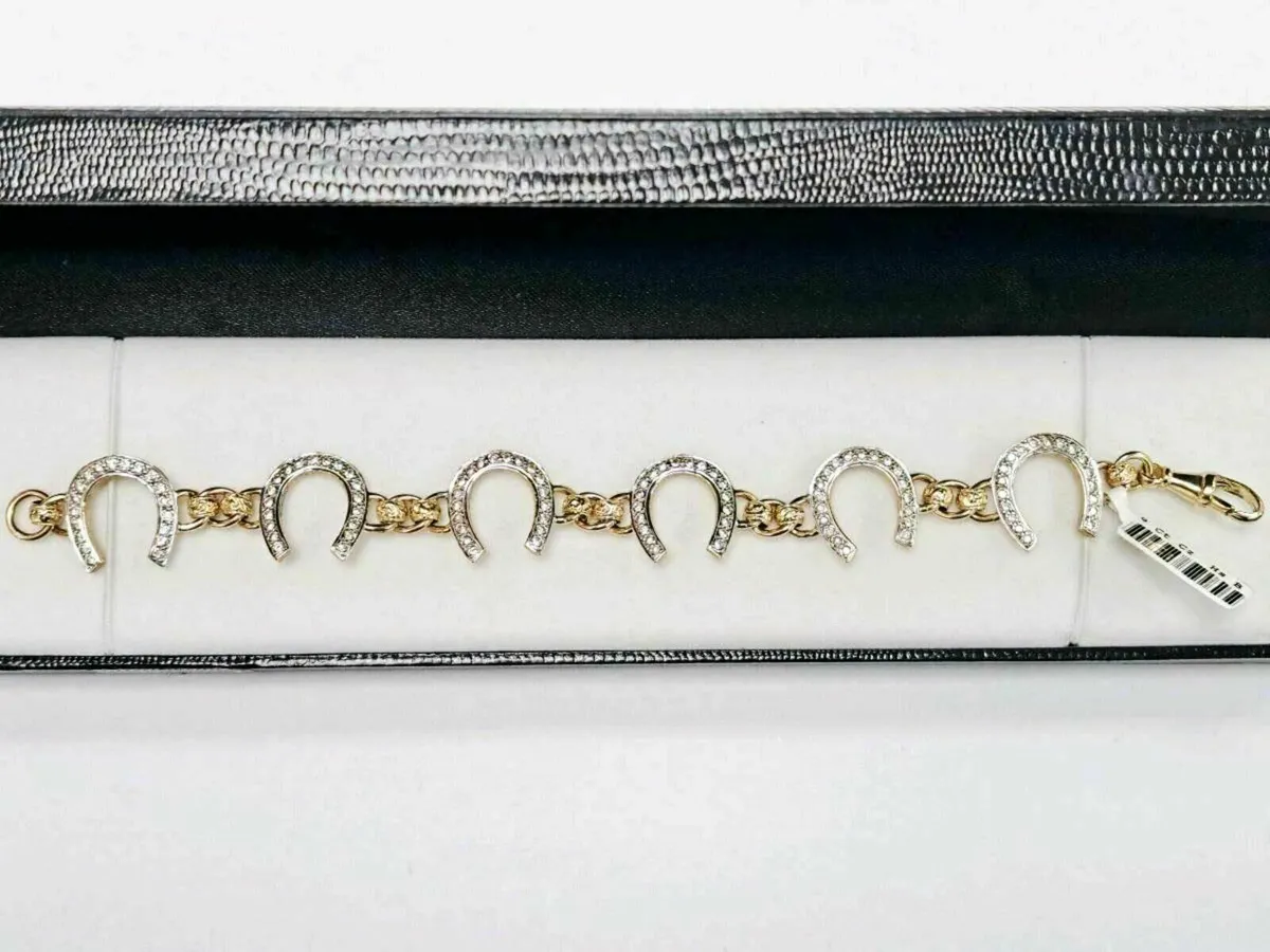 9K Gold horseshoe Bracelet 9CT - Image 1