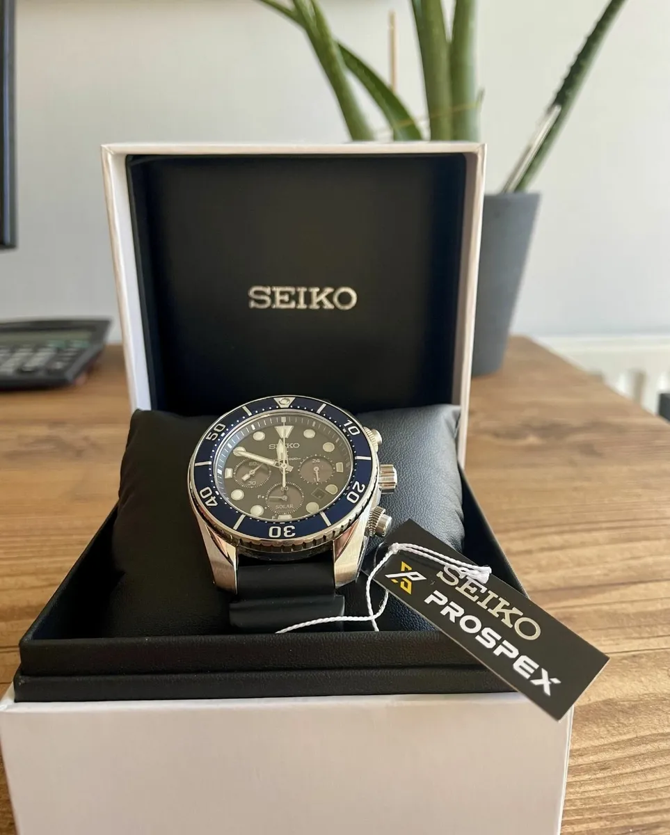 SEIKO PROSPEX CHRONOGRAPH SOLAR QUARTZ DIVER WATCH - Image 1