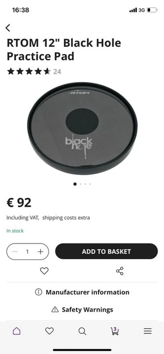 RTOM Black Hole 12" mesh head - Image 3