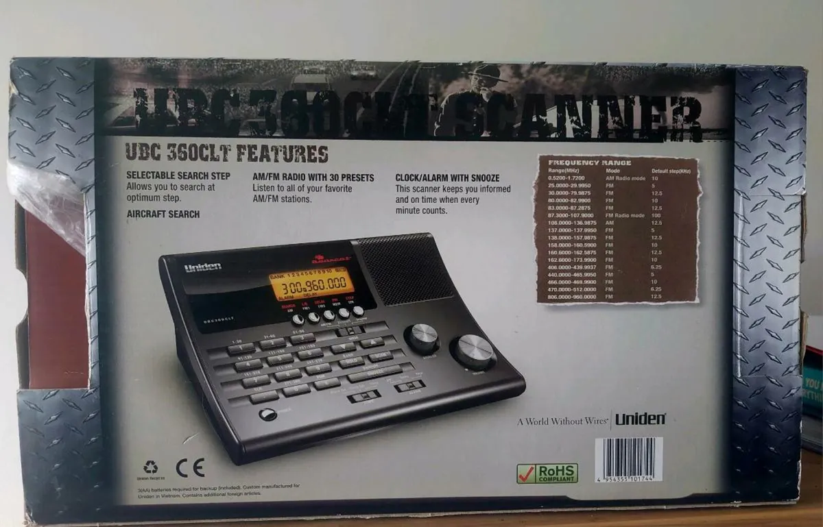 + new free uv-5r mini/UNIDEN BEARCAT UBC-360CLT - Image 4