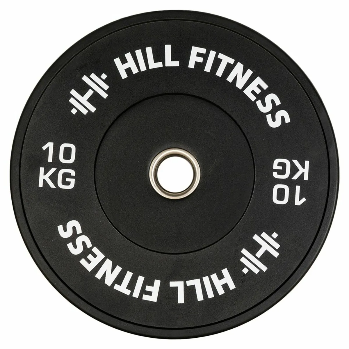 Hill Icon Black Bumper Plates 60kg Set Weights Gym - Image 3