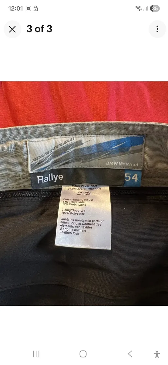 Bmw motorrad rallye 3 trousers - Image 3