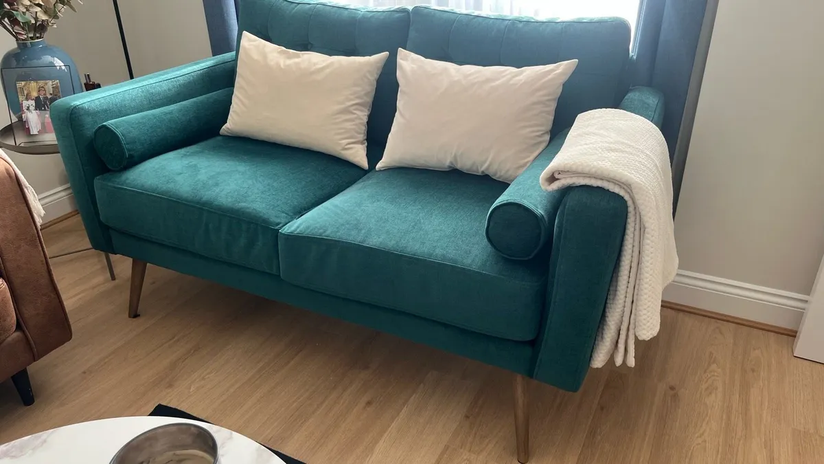 Sofa 2 seats - green - Image 4