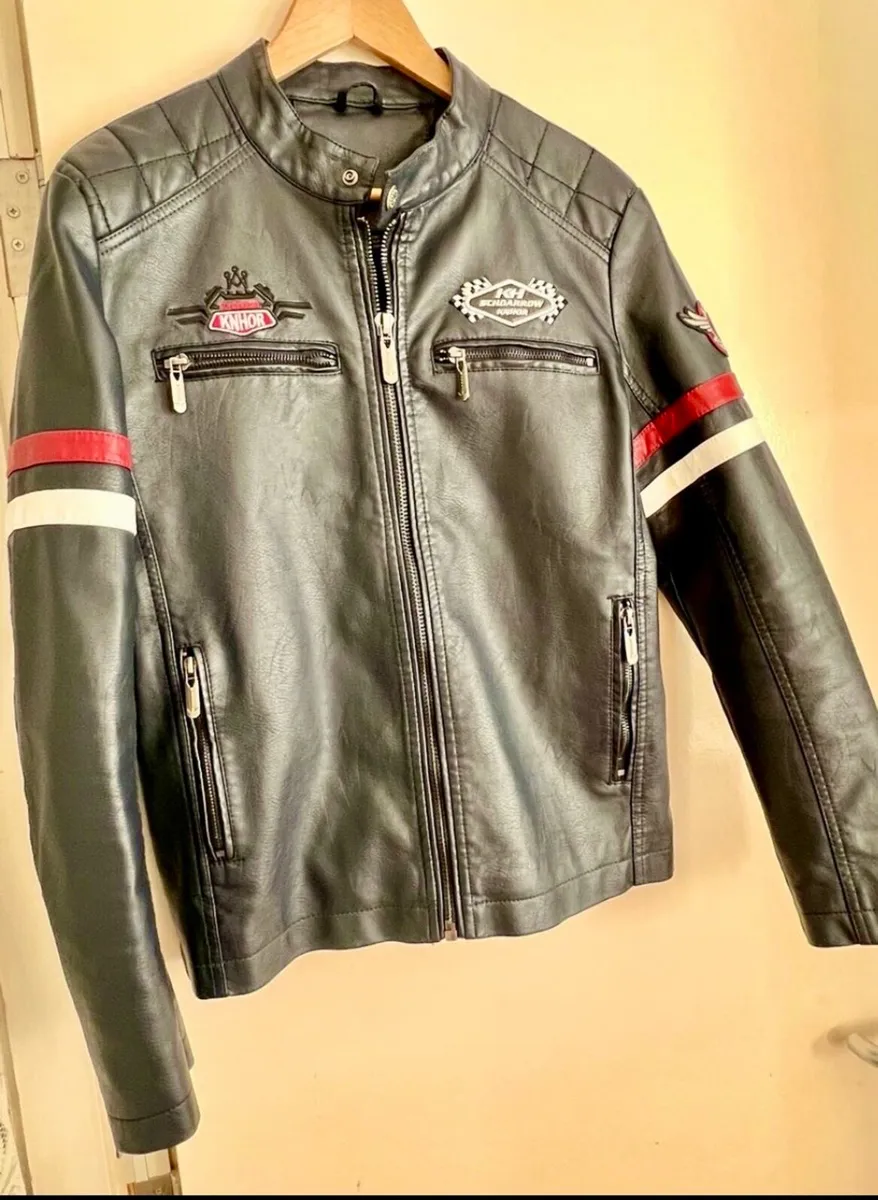Mens leather Jacket - Image 4