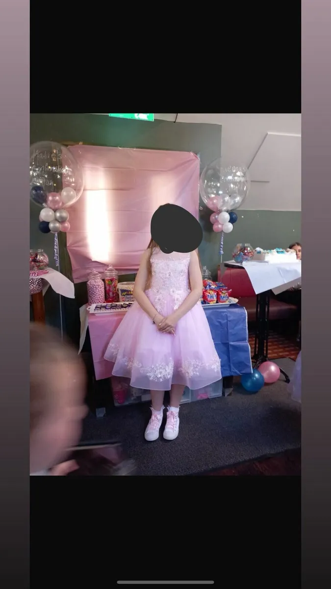 Pink confirmation dresses worn once - Image 3