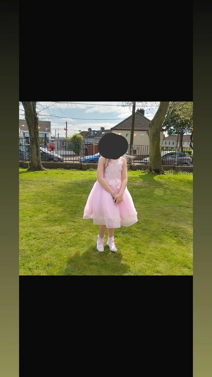 Pink confirmation dresses worn once - Image 4