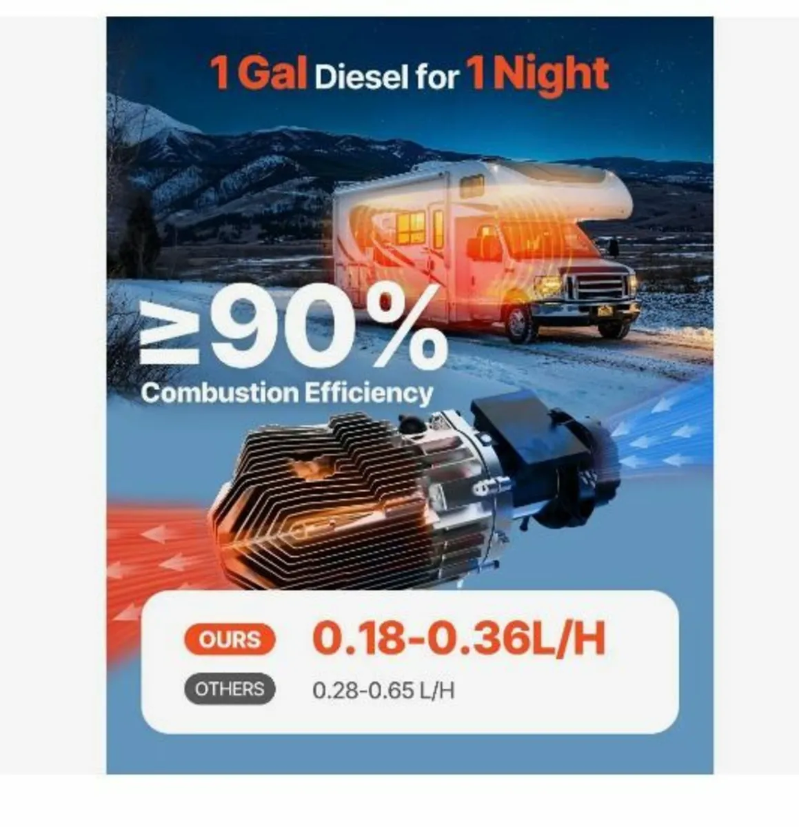 Diesel Air Heater, 12-24V 5-8KW - Image 2