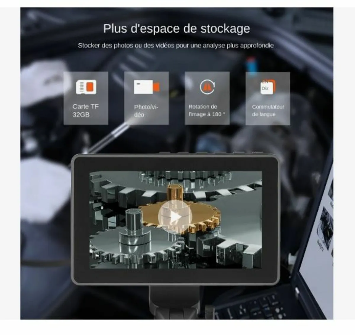 Articulating Borescope Camera with Light - Image 4