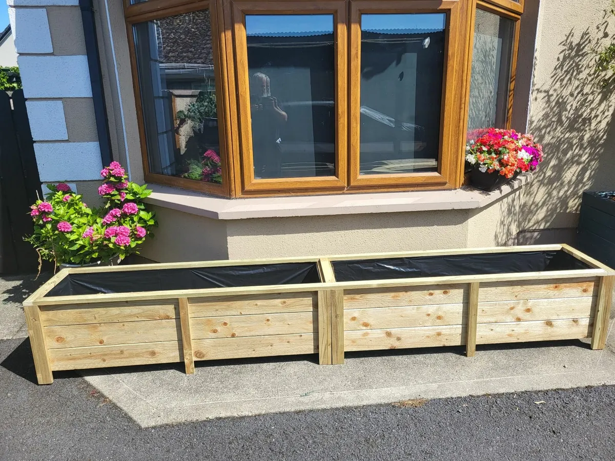 Large Wooden Planters For Veg/Flower/Bamboo - Image 2