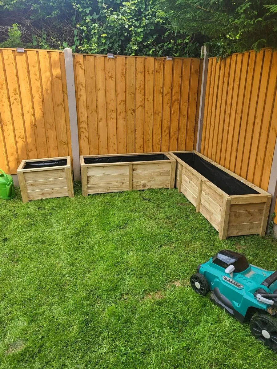 Large Wooden Planters For Veg/Flower/Bamboo - Image 4