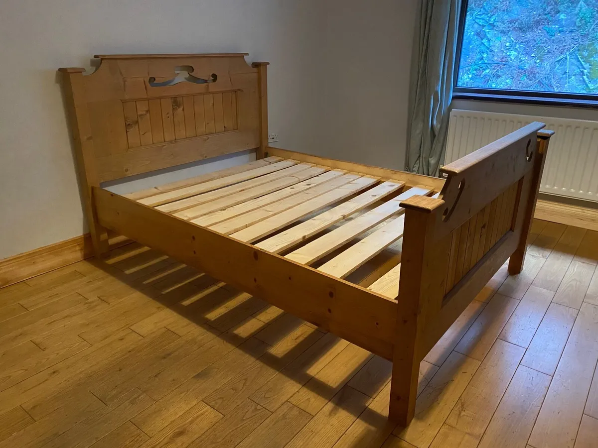 Free Wooden double bedframe - Image 1