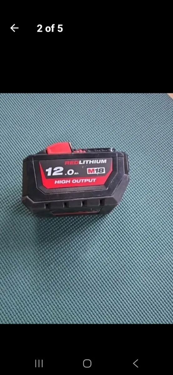 MILWAUKEE M18 12 AMP BATTERY - Image 2