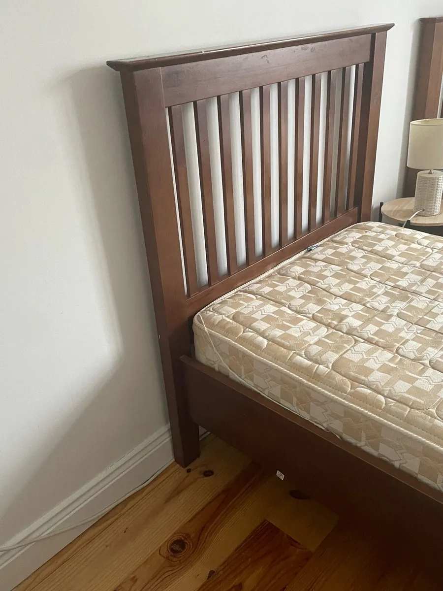 Matching solid wood single beds - Image 4