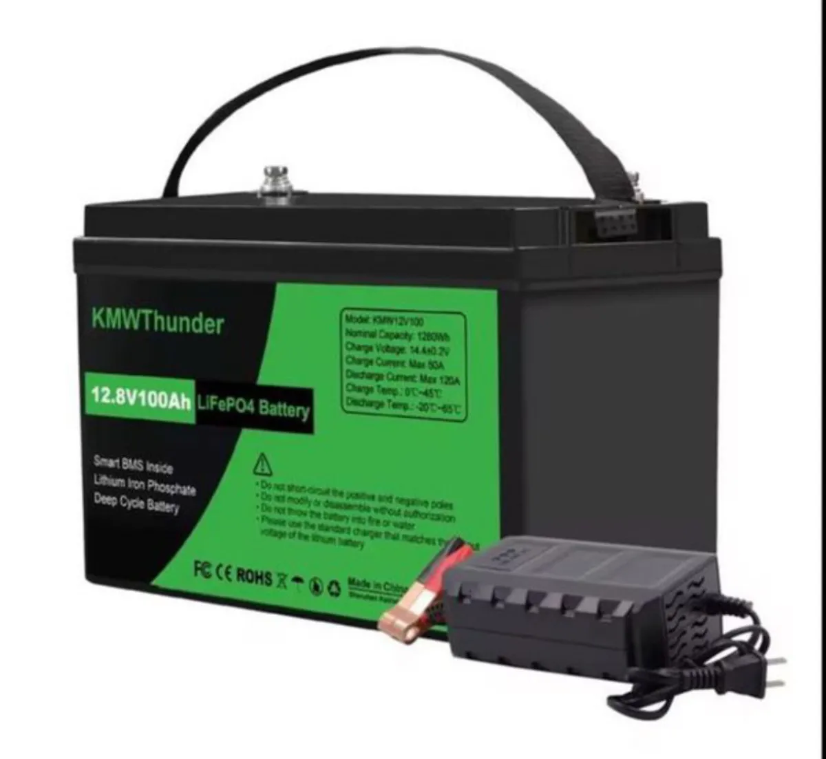 12V 100Ah LiFePo4 Battery Pack Lithium Iron - Image 1