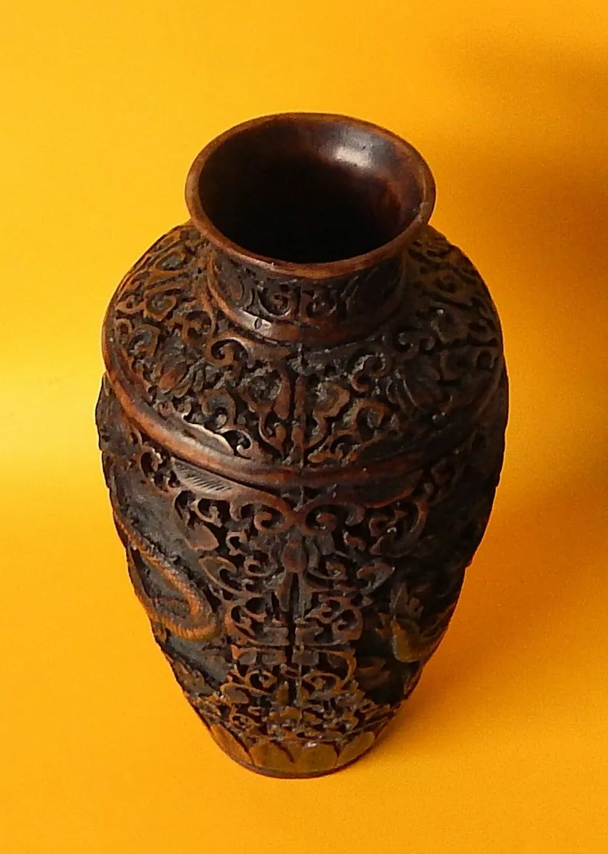 Sculptural Chinese Dragon Vase, Stamped - Image 4