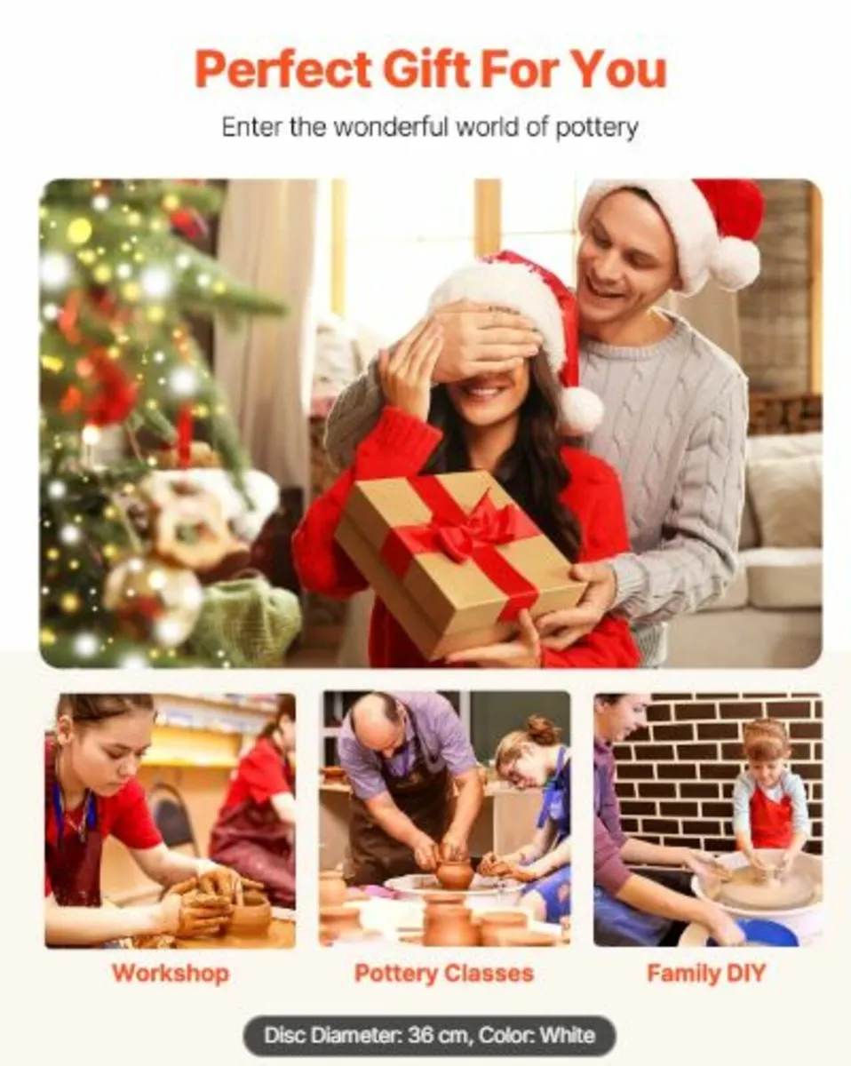 Pottery Wheel,35 cm Ceramic Wheel Forming Machine - Image 4