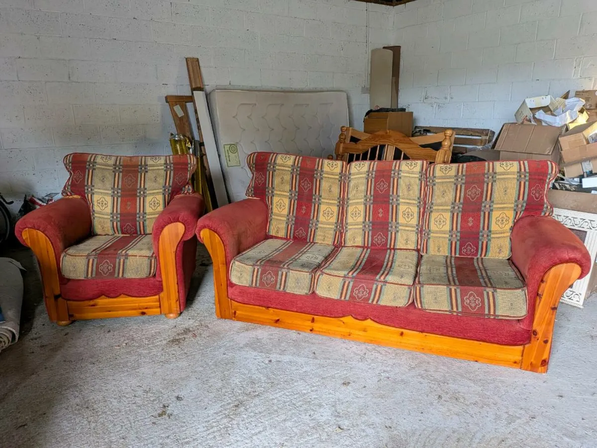 3-Seater Sofa + Armchair - Image 1