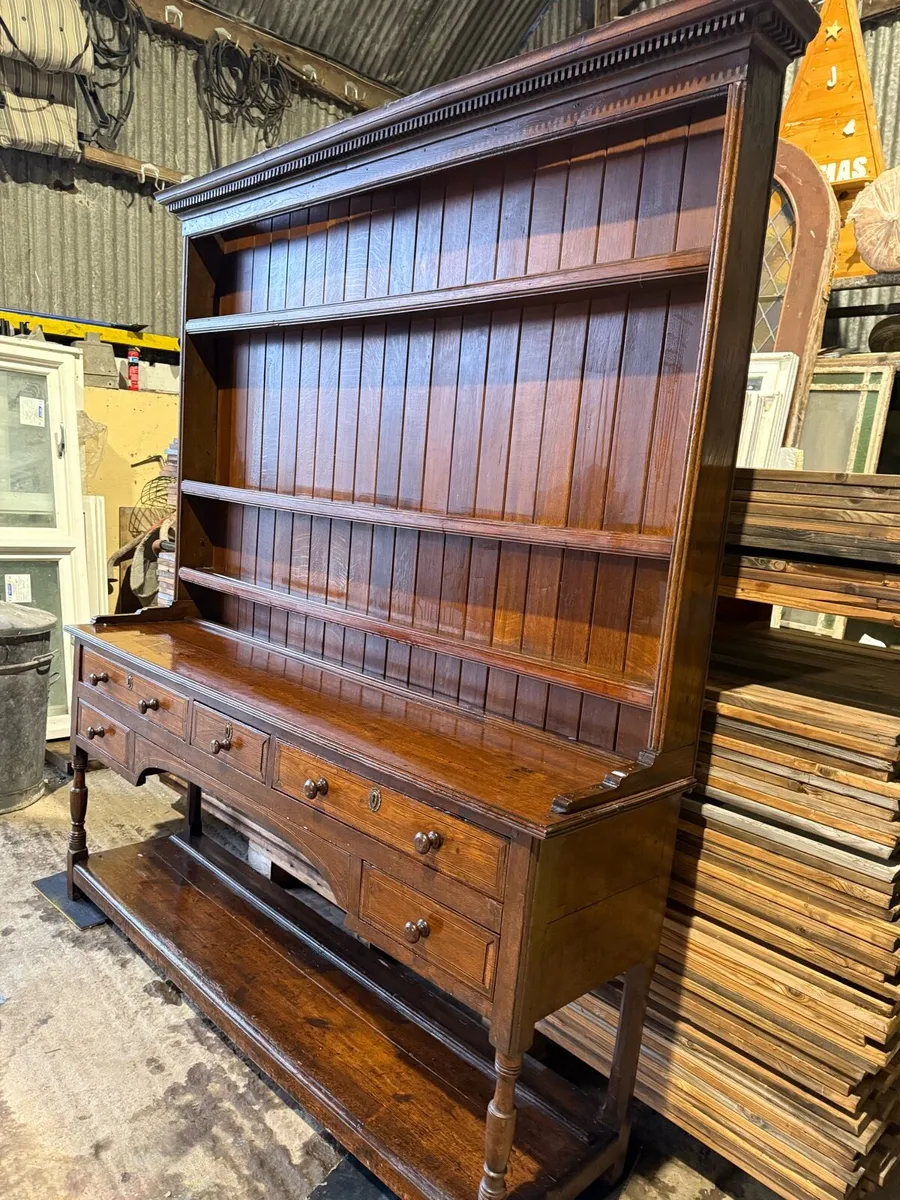 Original Antique  Georgian Oak Welsh Dresser . - Image 1