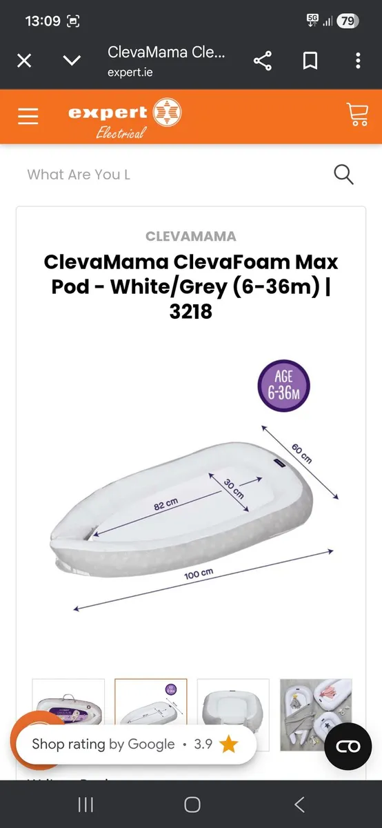 Clevamama cleva sleep pod max with spare cover - Image 4