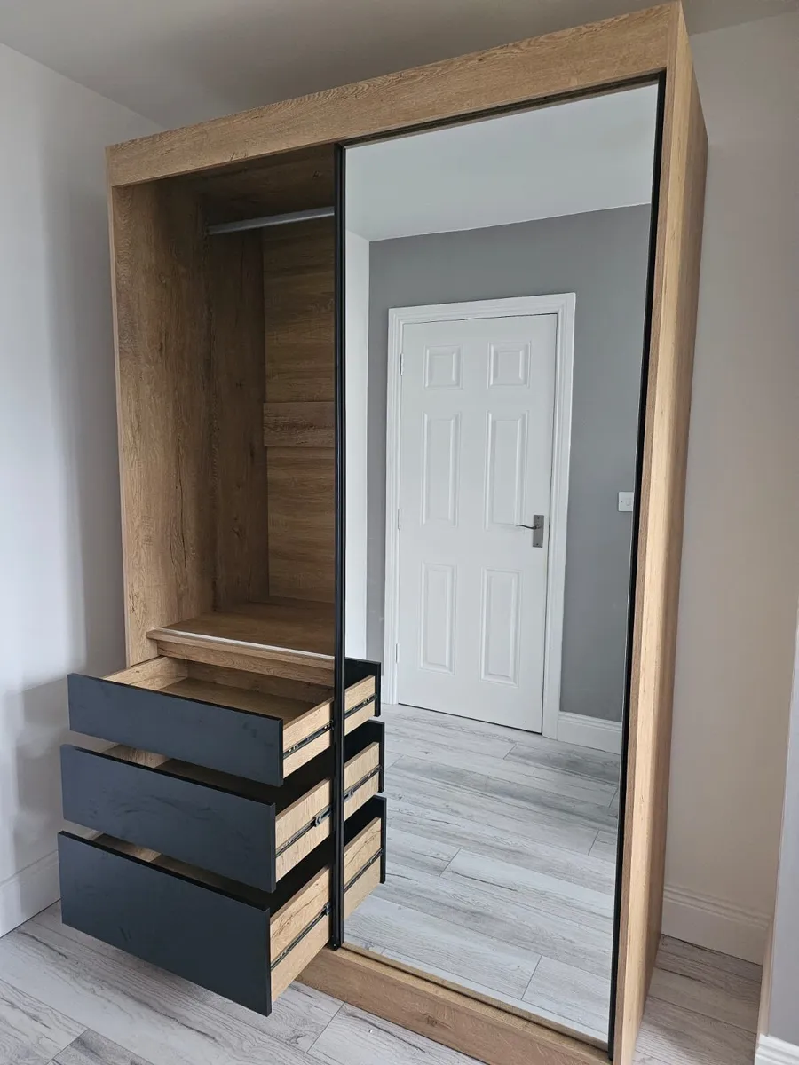 Wardrobe HAITI 140 Oak *FREE DELIVERY - Image 4