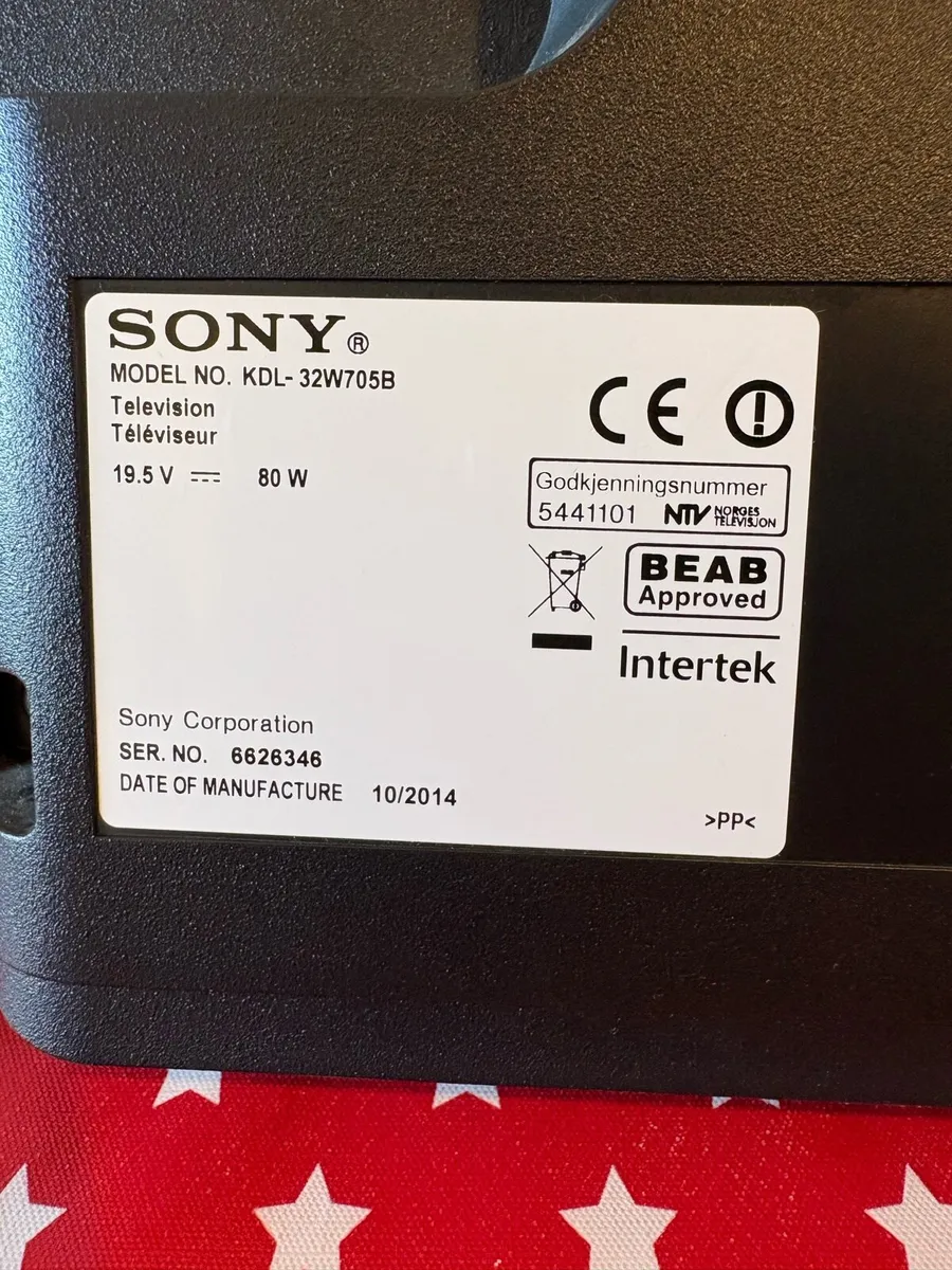 32” SONY BRAVIA - Image 2