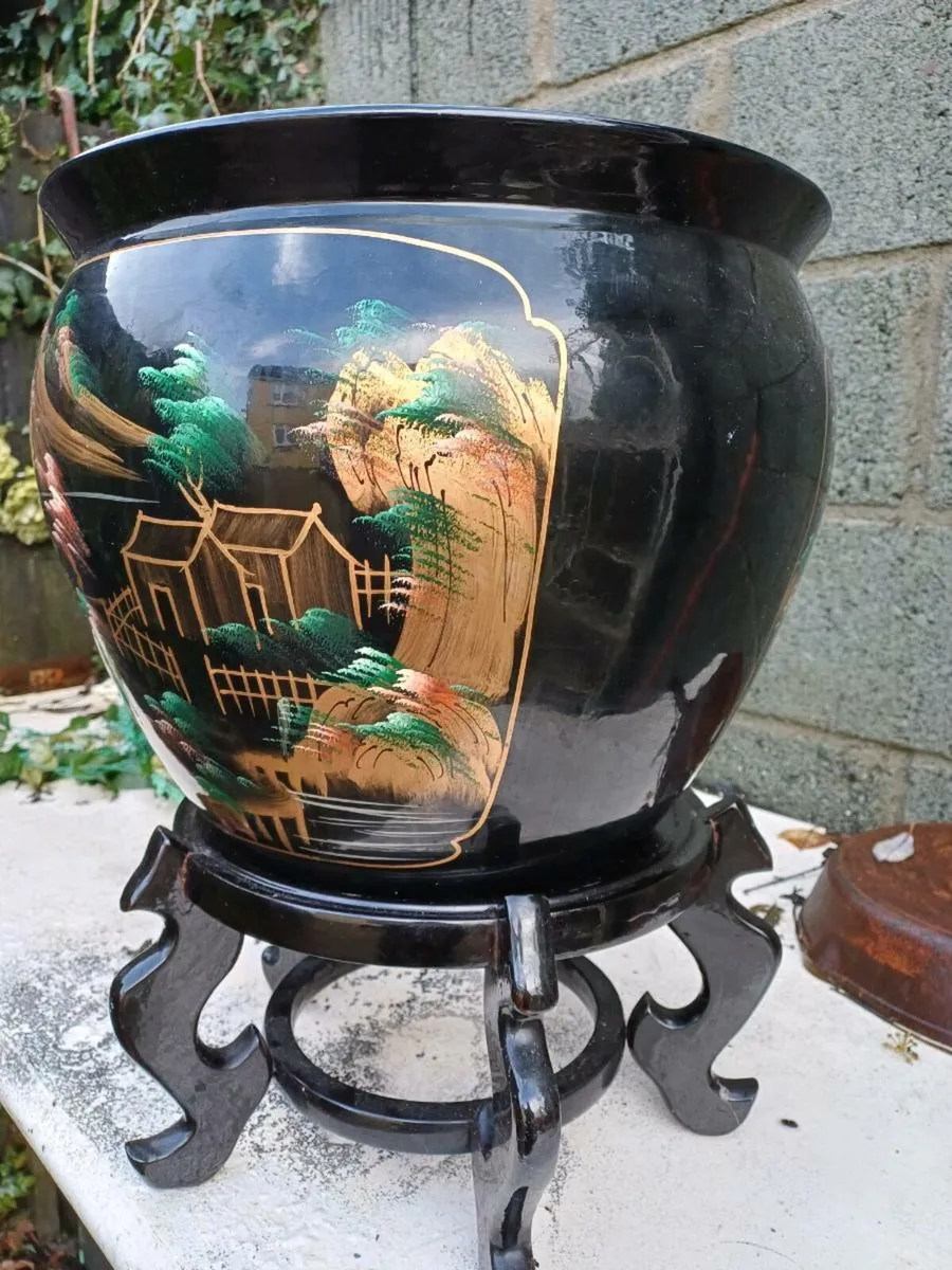 1950/60s Large Chinese Porcelain Jardinière - Image 4