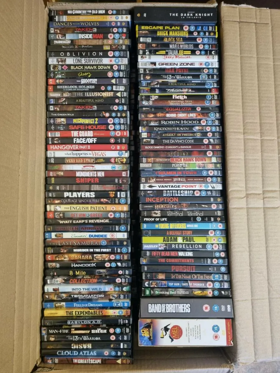 DVDs Box of over 200 good quality dvds - Image 4