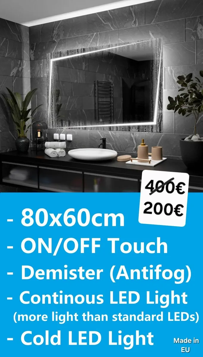 LED Bathroom Mirror Defogger Demister for sale in Co. Dublin for €200 ...