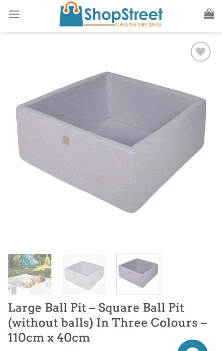 NEW Large Square Ball Pit + 500 Balls (Unopened) - Image 2