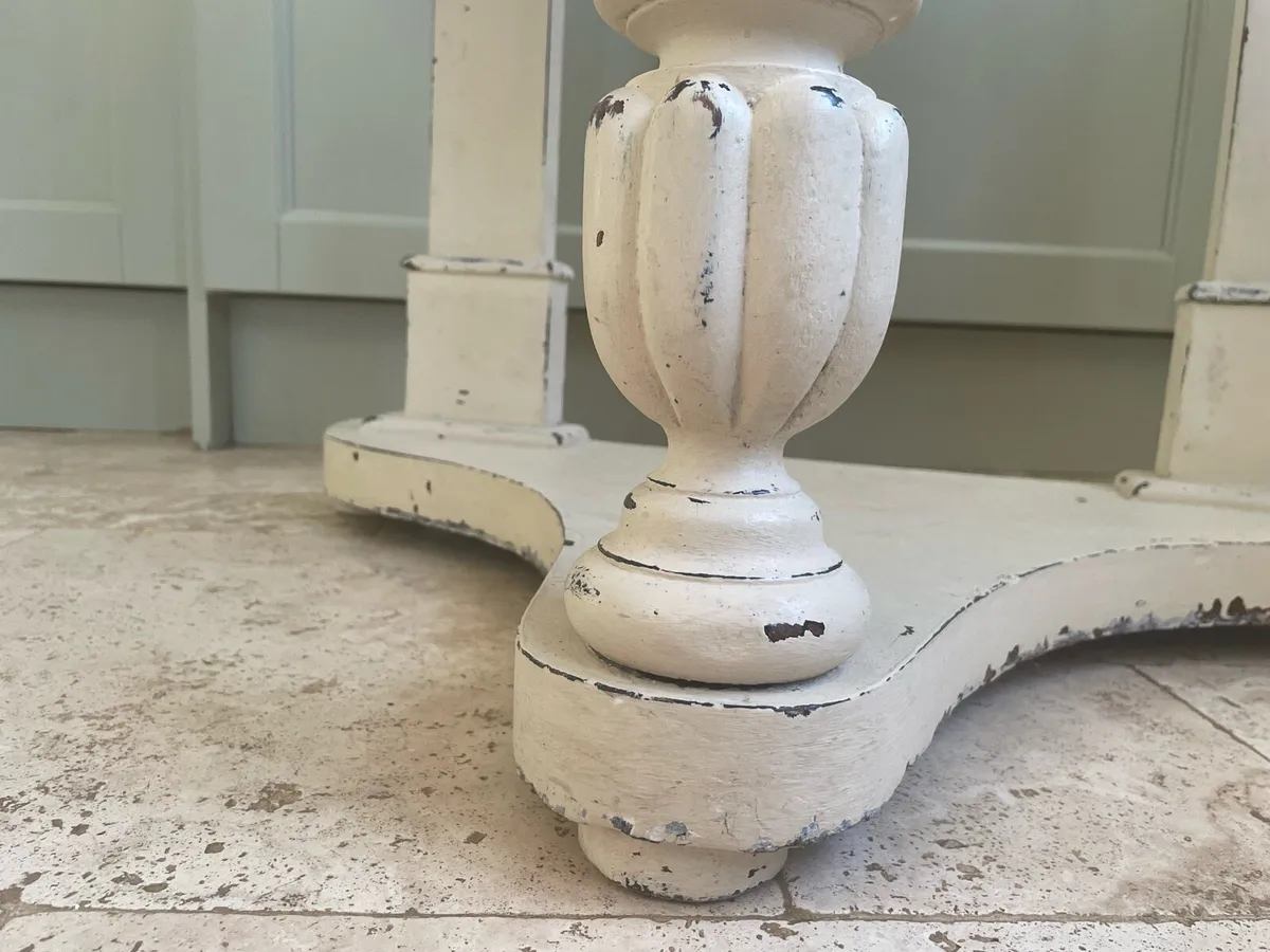 Cream Shabby Chic Hall Table - Image 2