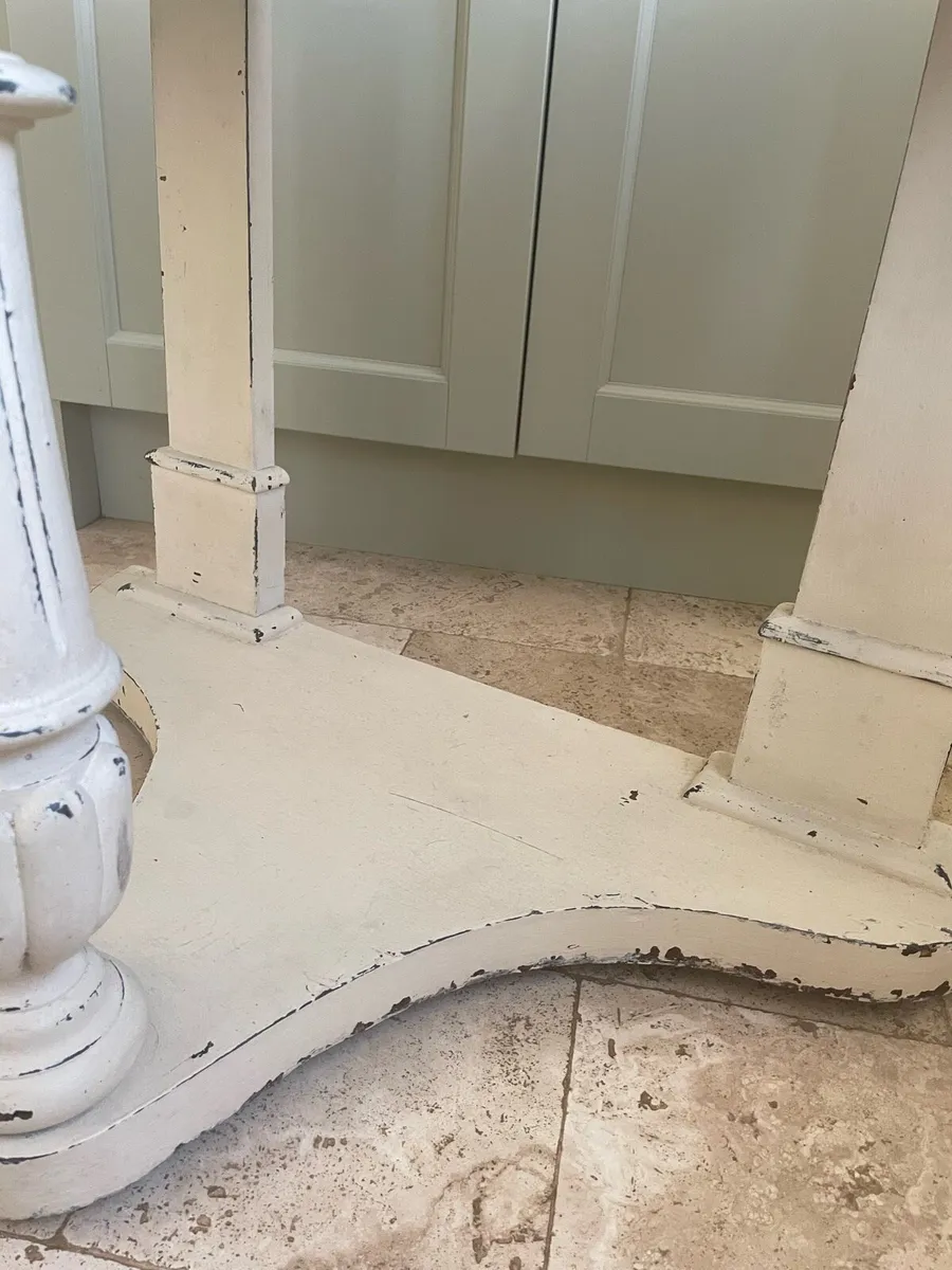 Cream Shabby Chic Hall Table - Image 4