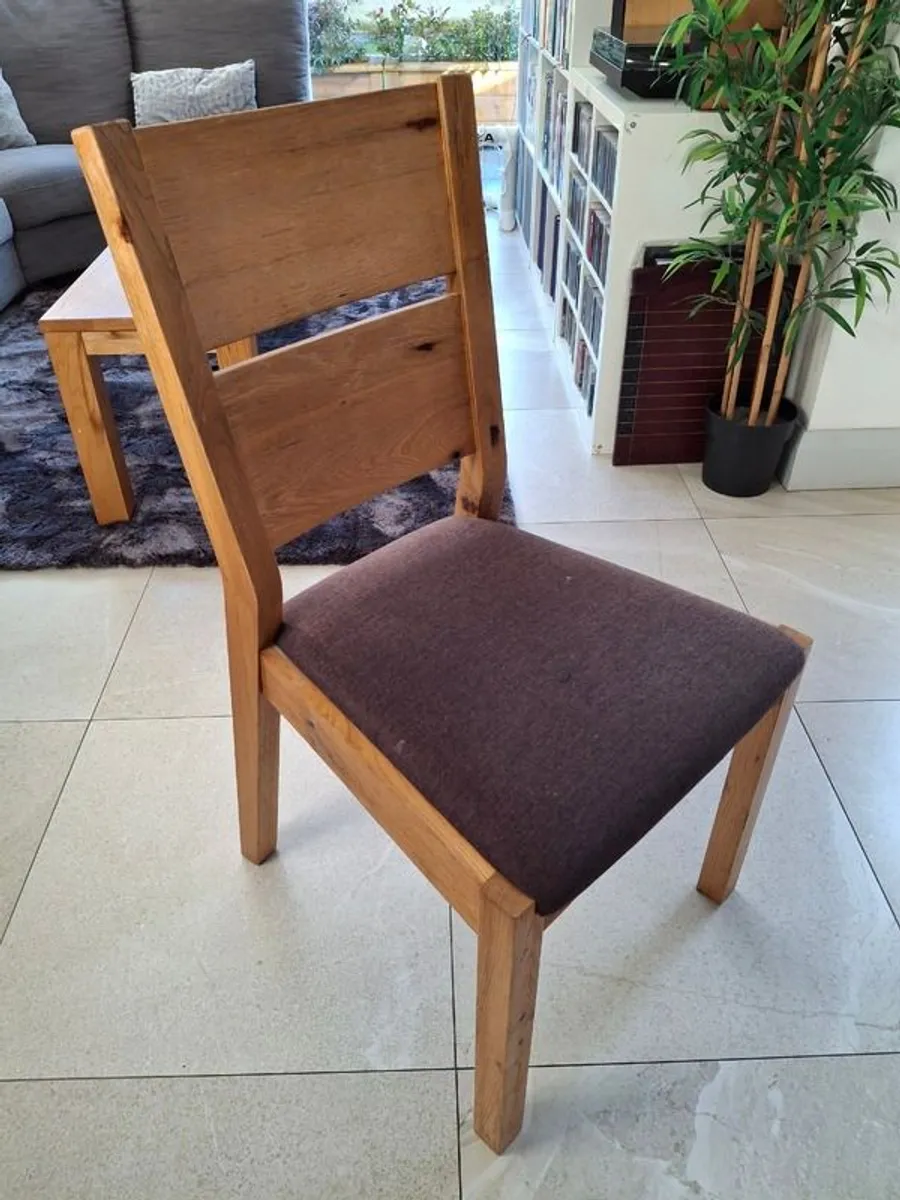 Oak Dining Chairs x5 - Image 1