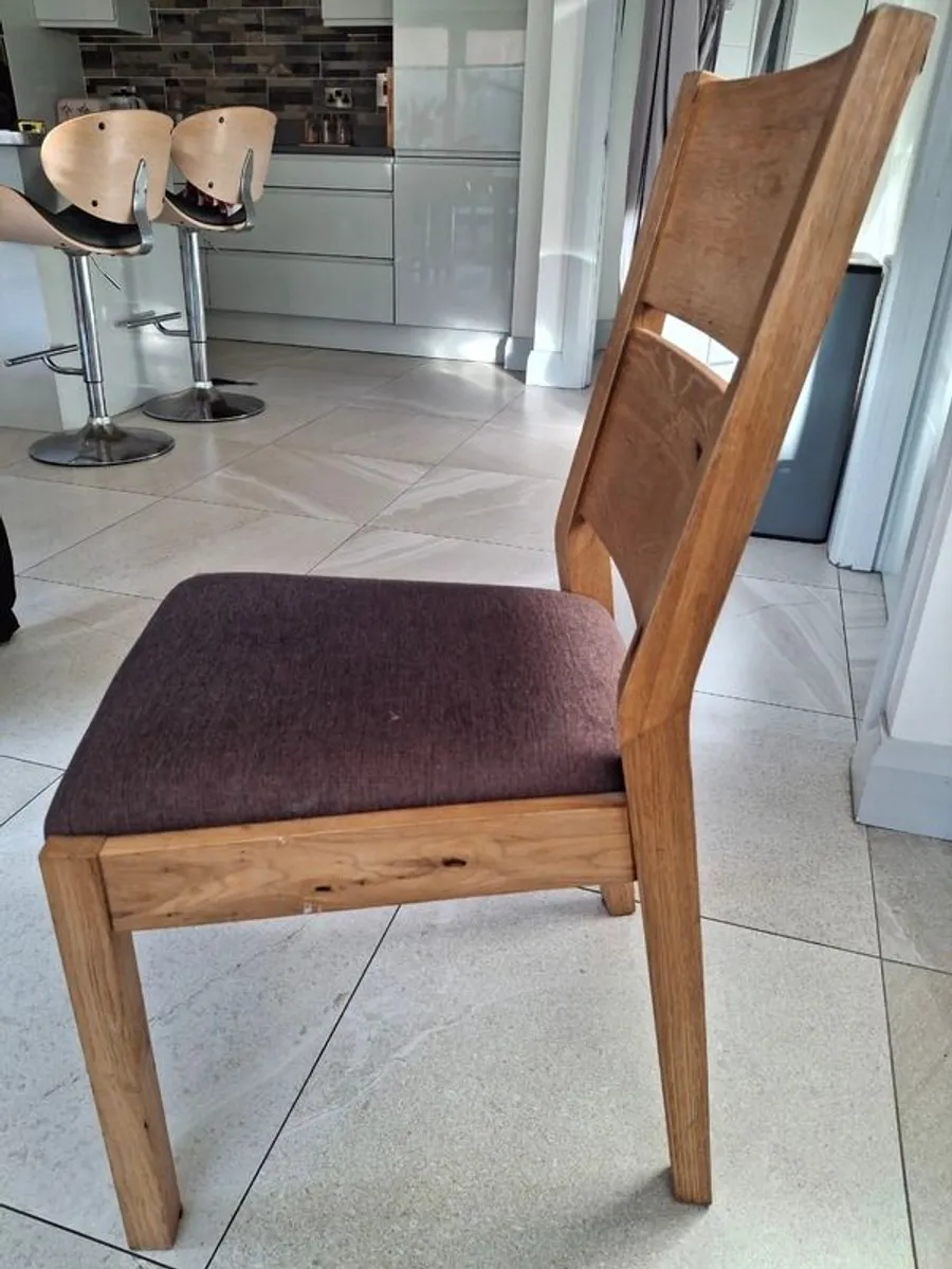 Oak Dining Chairs x5 - Image 2