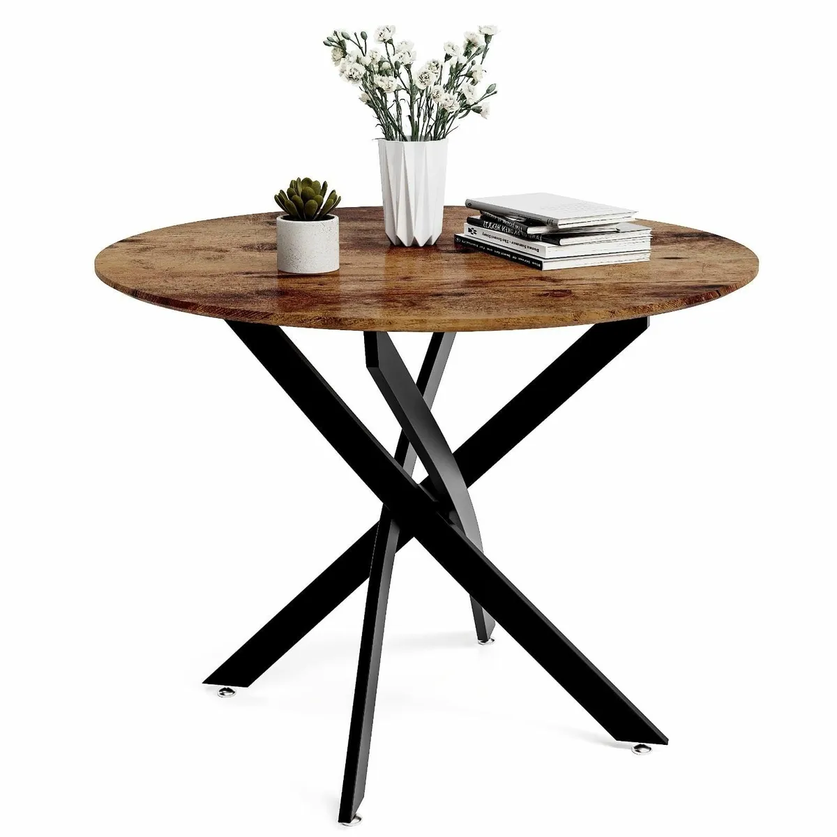 Round Dining Table Wooden 80cm Kitchen Table Only - Image 2