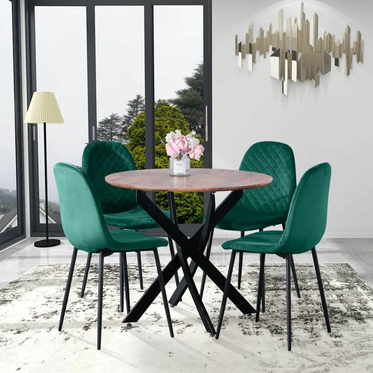 Round Dining Table Wooden 80cm Kitchen Table Only - Image 3