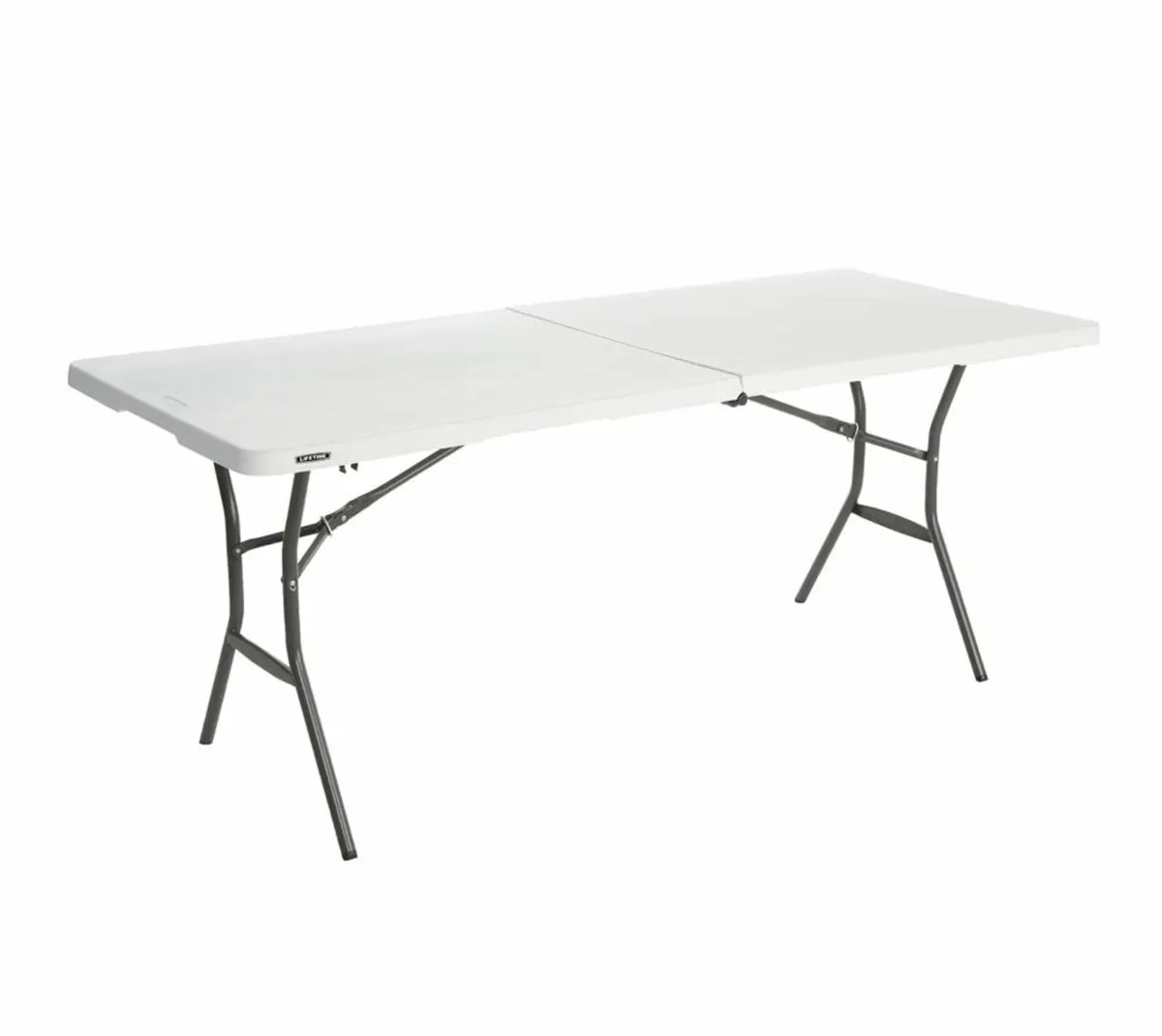 1.83 m Dining Table Foldable Desk White BBQ Party - Image 1