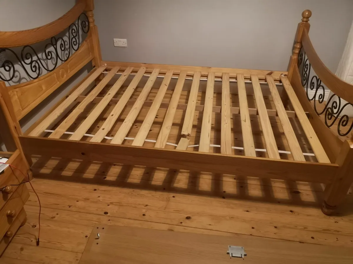 King size bed frame - Image 1
