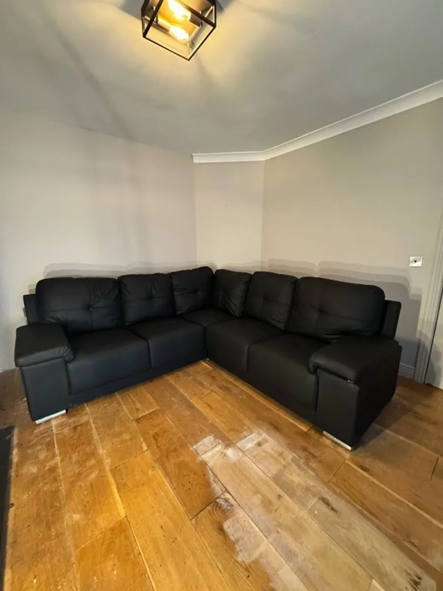 Leather Corner Couch - Image 2