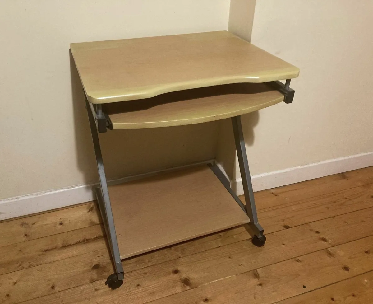 Small Desk with Pull-Out Tray - Image 1