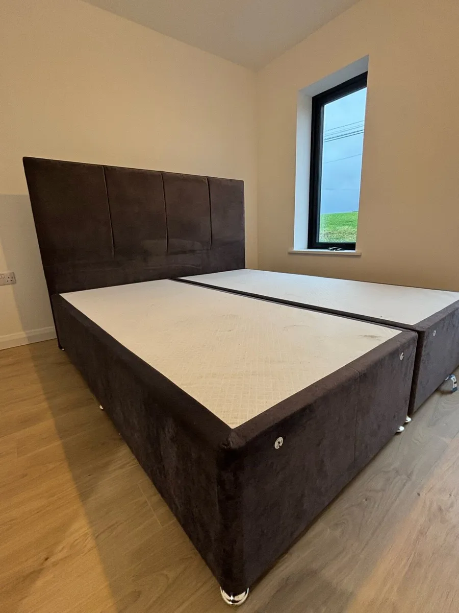 Super King Divan Bed Frame with Upholstered HB - Image 3
