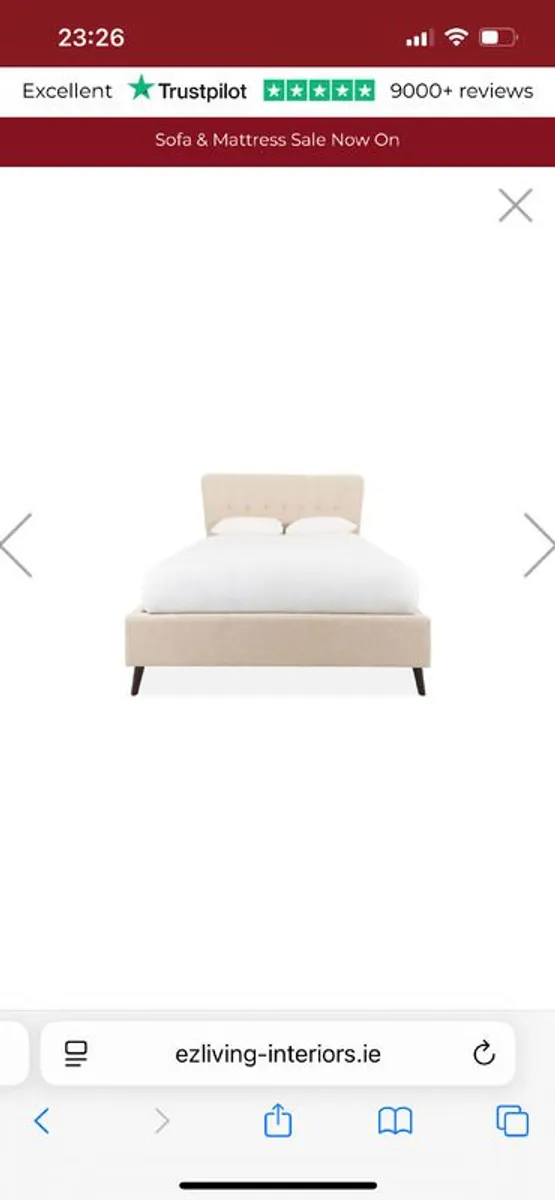 Super King Bed & Mattress (Like New) - Image 2