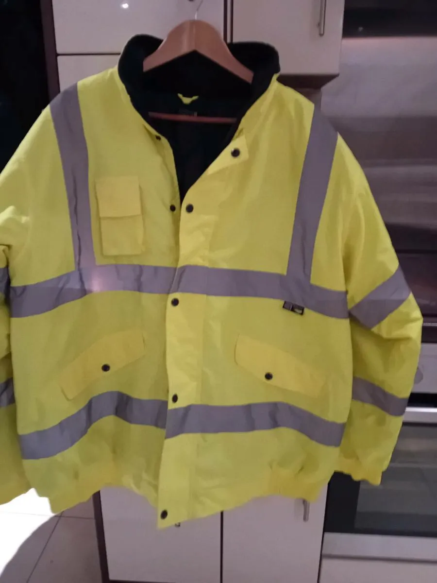 HI VIS BOMBER JACKET NEW - Image 1