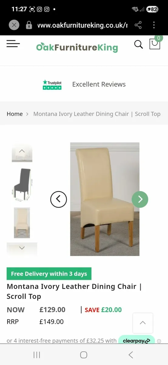 Dining Chairs leather - Image 4