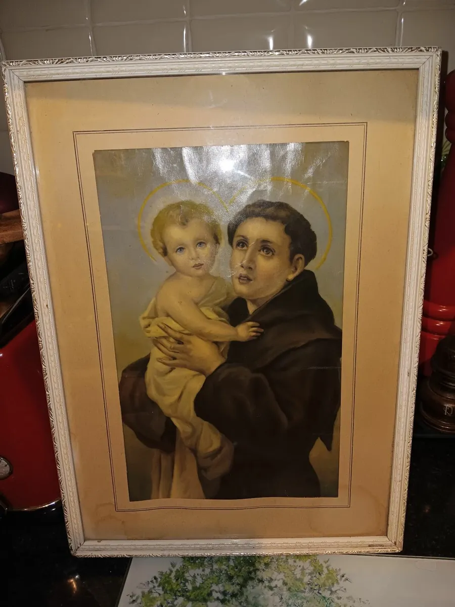 Vintage  st Anthony pitcure - Image 2