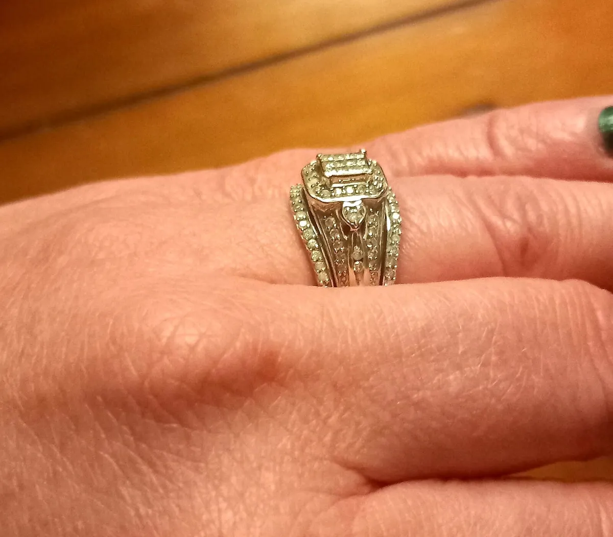 Art Deco Style 3 Ring Set - Image 2