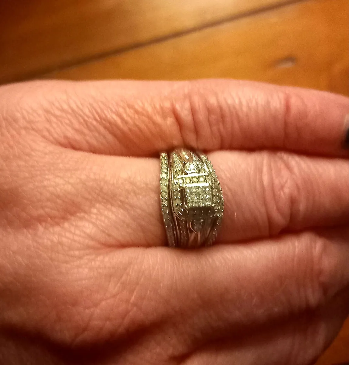 Art Deco Style 3 Ring Set - Image 3