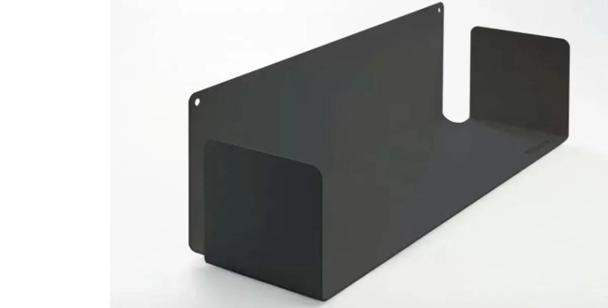 CD Wall Shelf Gray 60 x 15 cm - Set of 6 - Image 3